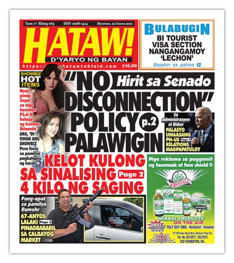 hataw tabloid showbiz|Hataw! D'yaryo ng Bayan (@HatawTabloid) .